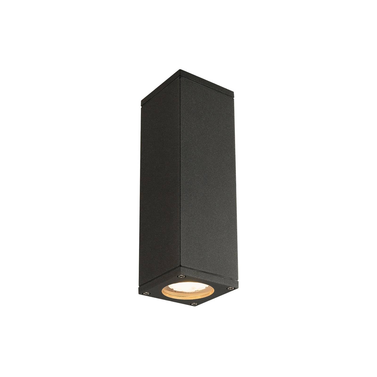SLV Außenwandlampe Theo, anthrazit, Aluminium, up/down