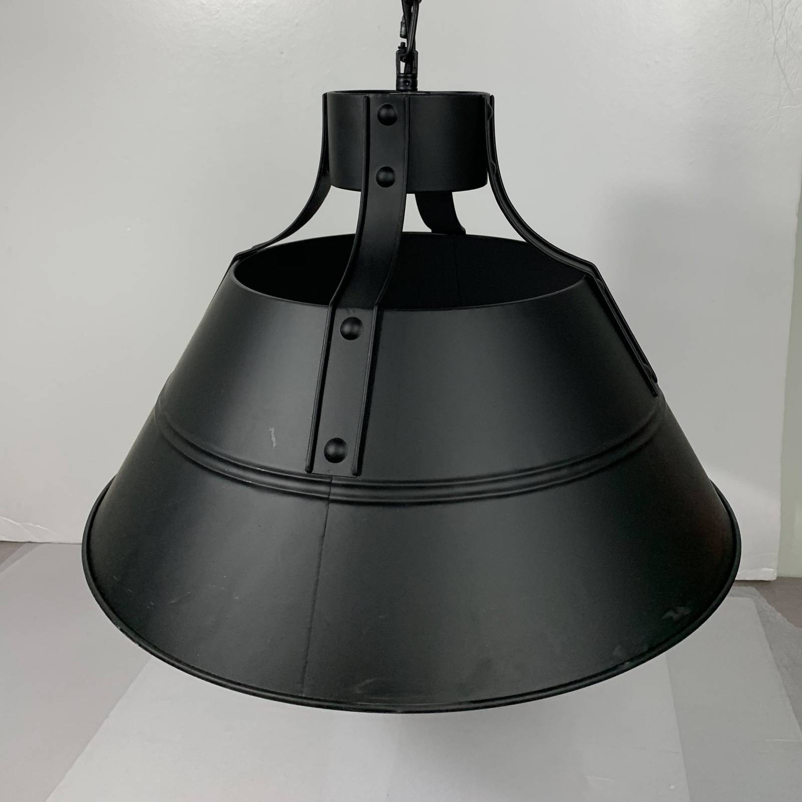Lampa wisząca Günther w stylu vintage, czarna