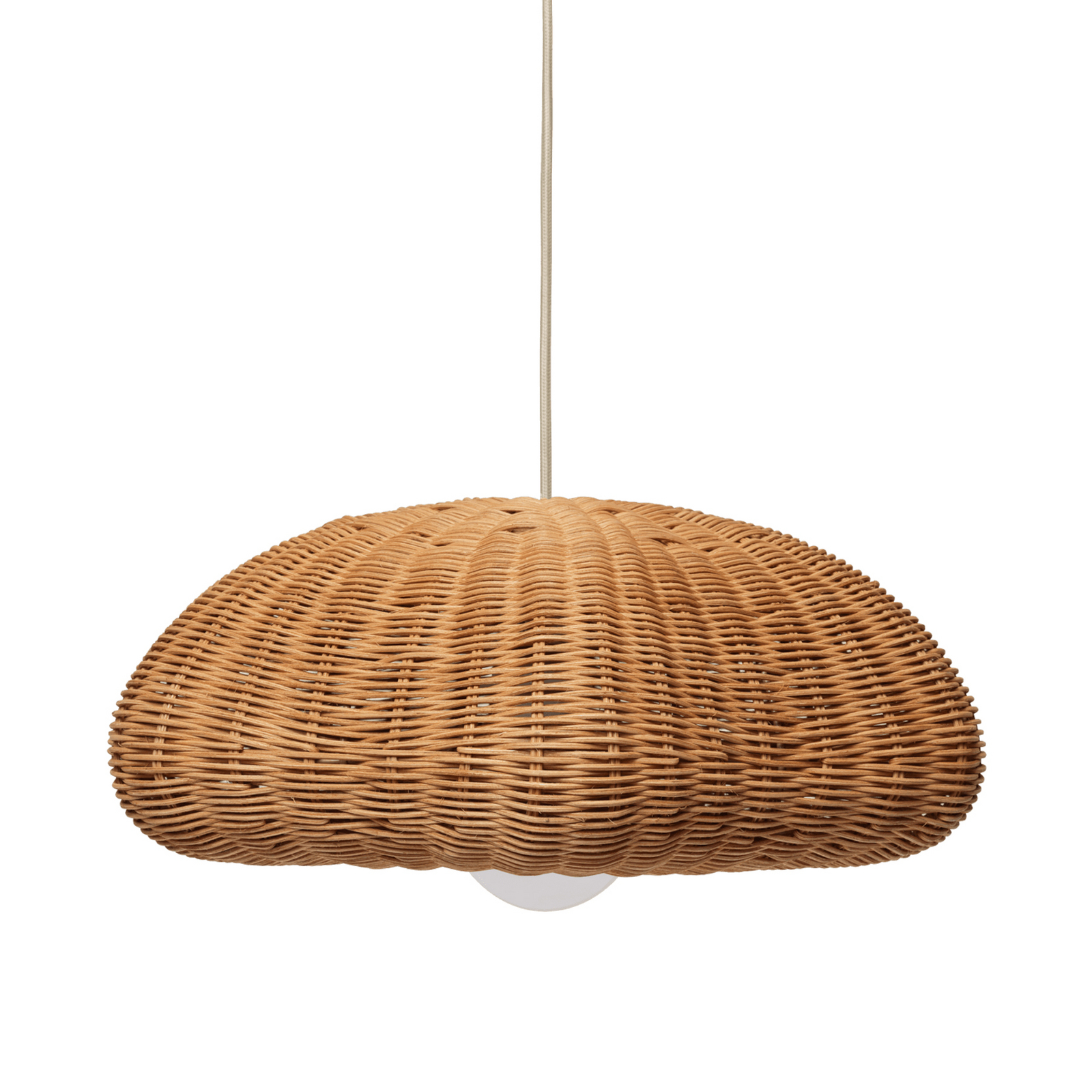 Rivan tienidlo na lampu, prírodný ratan, 45 cm - ferm LIVING