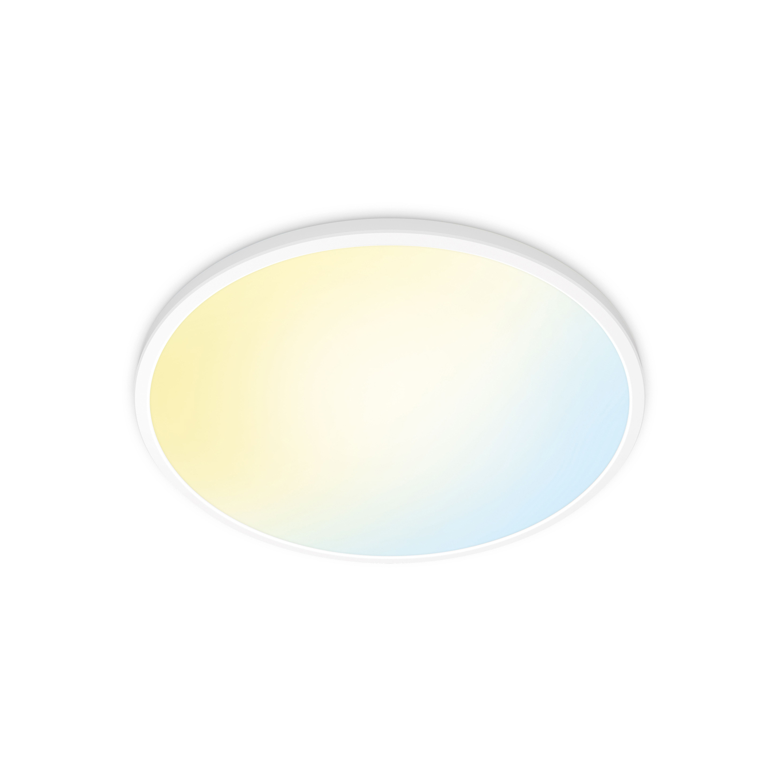 WiZ SuperSlim LED-Deckenleuchte CCT Ø43cm weiß
