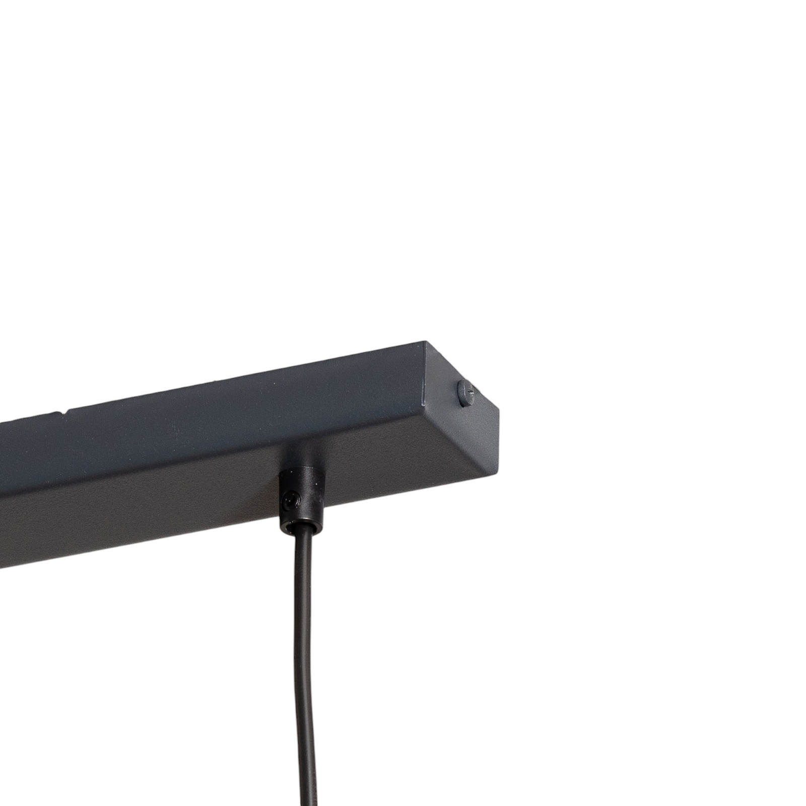 Rif 2 pendant light, anthracite, 2-bulb, linear, steel