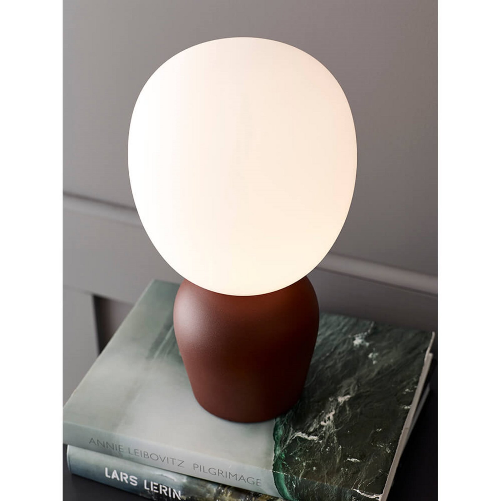 Buddy Stolna lampa tamno Ruststruktur/Opal - Belid