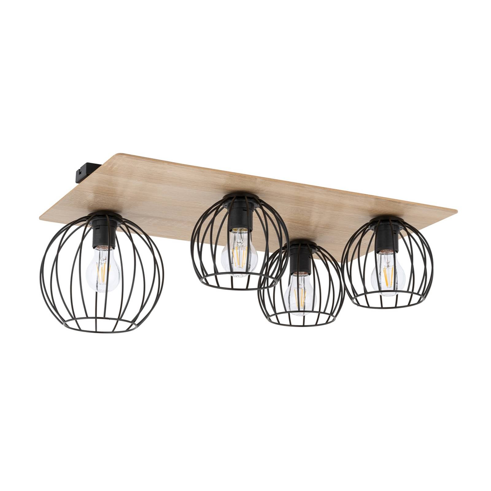 Euluna Ceiling Light - Living / Dining Room - dimmable - Modern - Brown