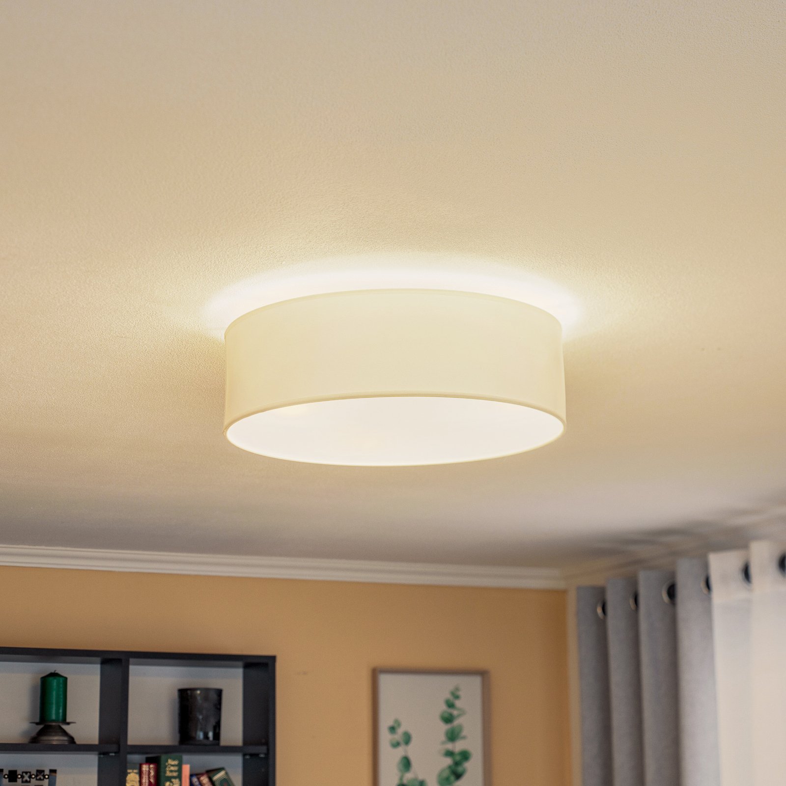 Roller Ceiling Lamp Ø40 Ecru - Euluna