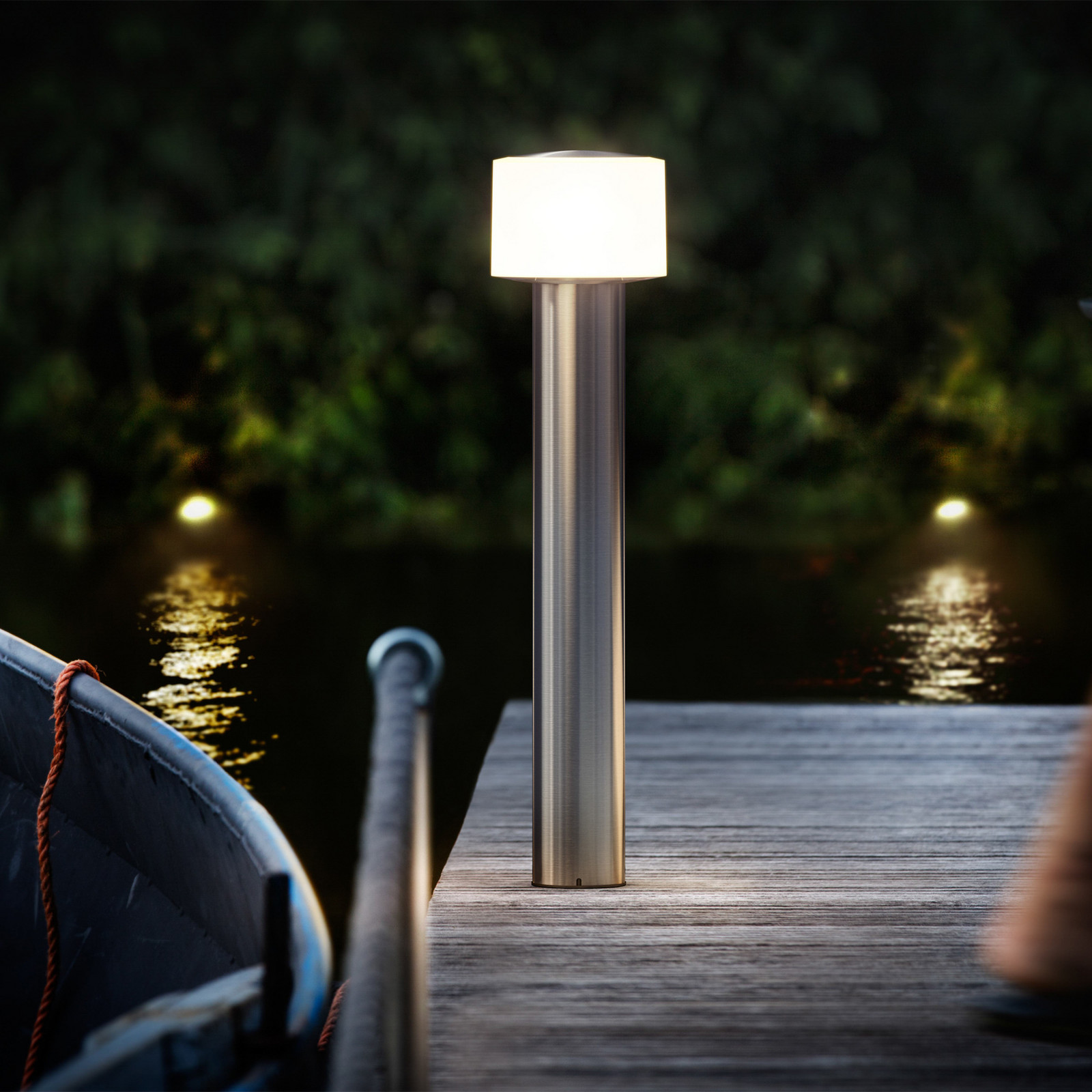 Philips Lampă cu soclu LED Otis UE oțel inoxidabil IP44 - Modern - oțel inoxidabil alb