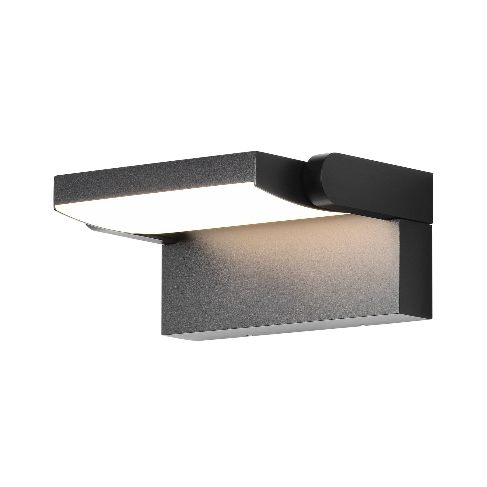 LED sieninis šviestuvas CMD 9080, antracito spalvos, plotis 21 cm, IP54