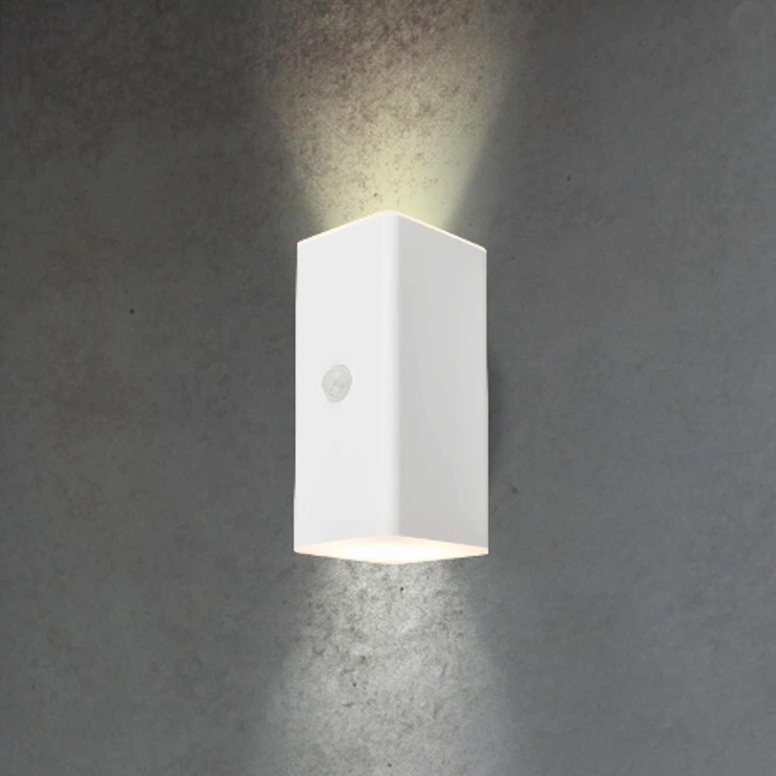 LED outdoor wall light 3788016, white, sensor, up/down