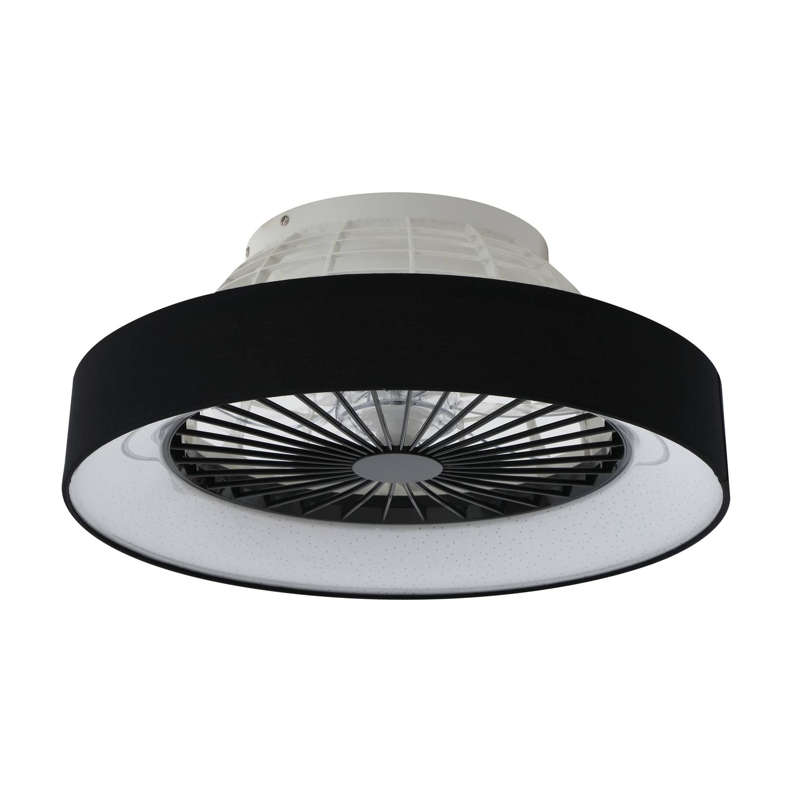 Lindby LED-Deckenventilator Mace, schwarz, leise, Ø 47 cm günstig online kaufen