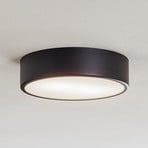 Lampa sufitowa Cleo, Ø 30 cm, IP20, czarna, metal, E27