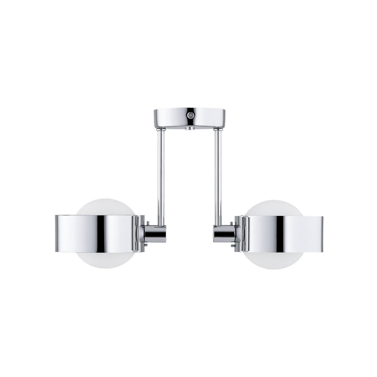 Argon Plafonieră Mado oțel cromat sticlă opală 2 becuri - Baie - Modern - crom alb - Metal