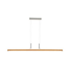 HerzBlut LED závesná lampa Leonora, 121 cm, drevo, stmievateľná