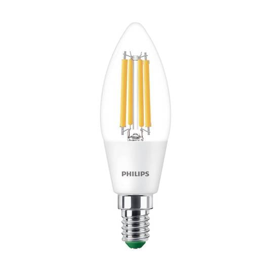 Philips E14 LED candle C35 2.3W 485lm 2,700K clear