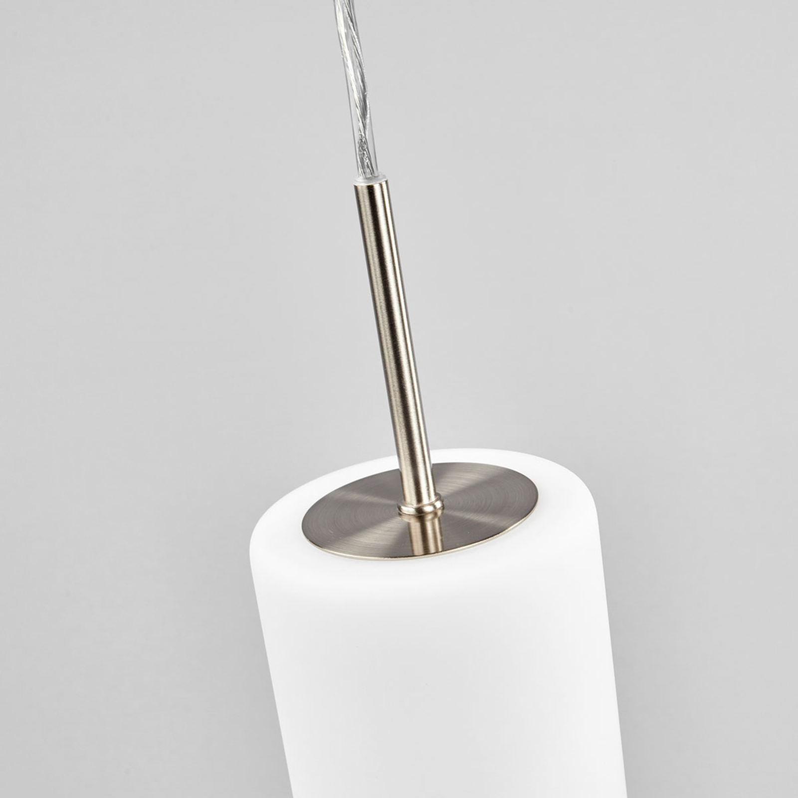 Hanglamp Troy, mat nikkel/gesatineerd, 3-lamps