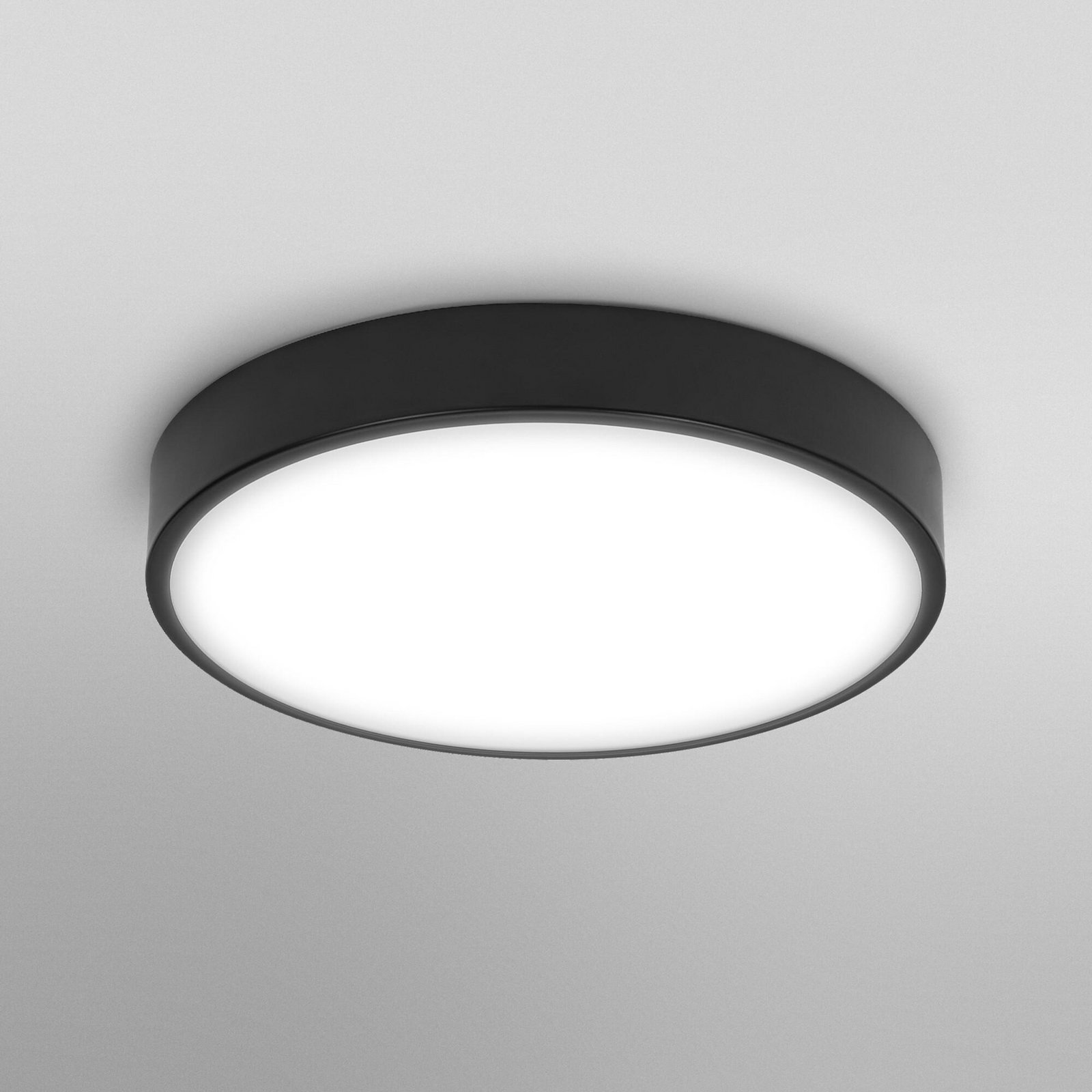 OSRAM LED-Deckenlampe ORBIS SLIM MOIA schwarz Ø 28 cm Metall