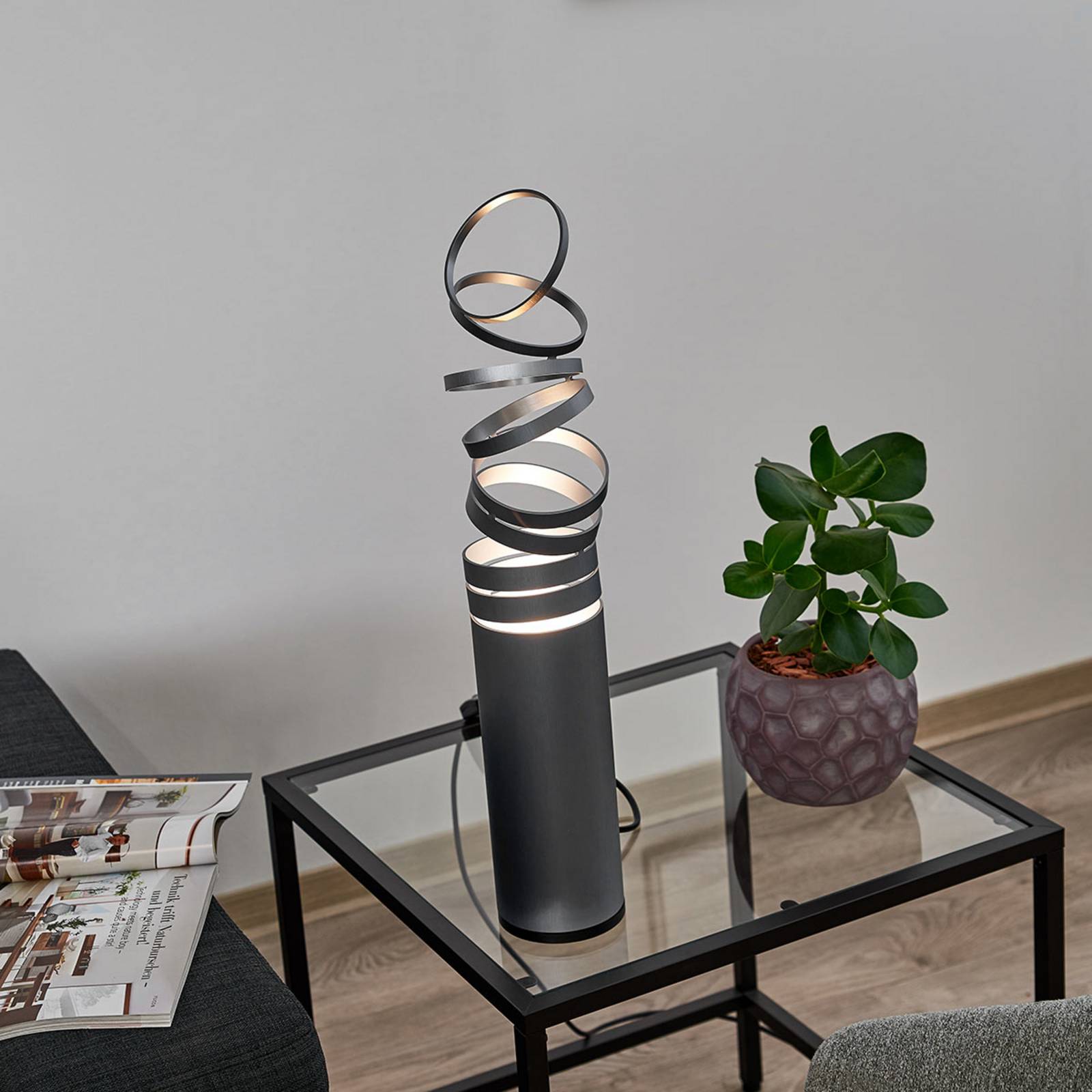 Fantazyjna designerska lampa stołowa Decomposé