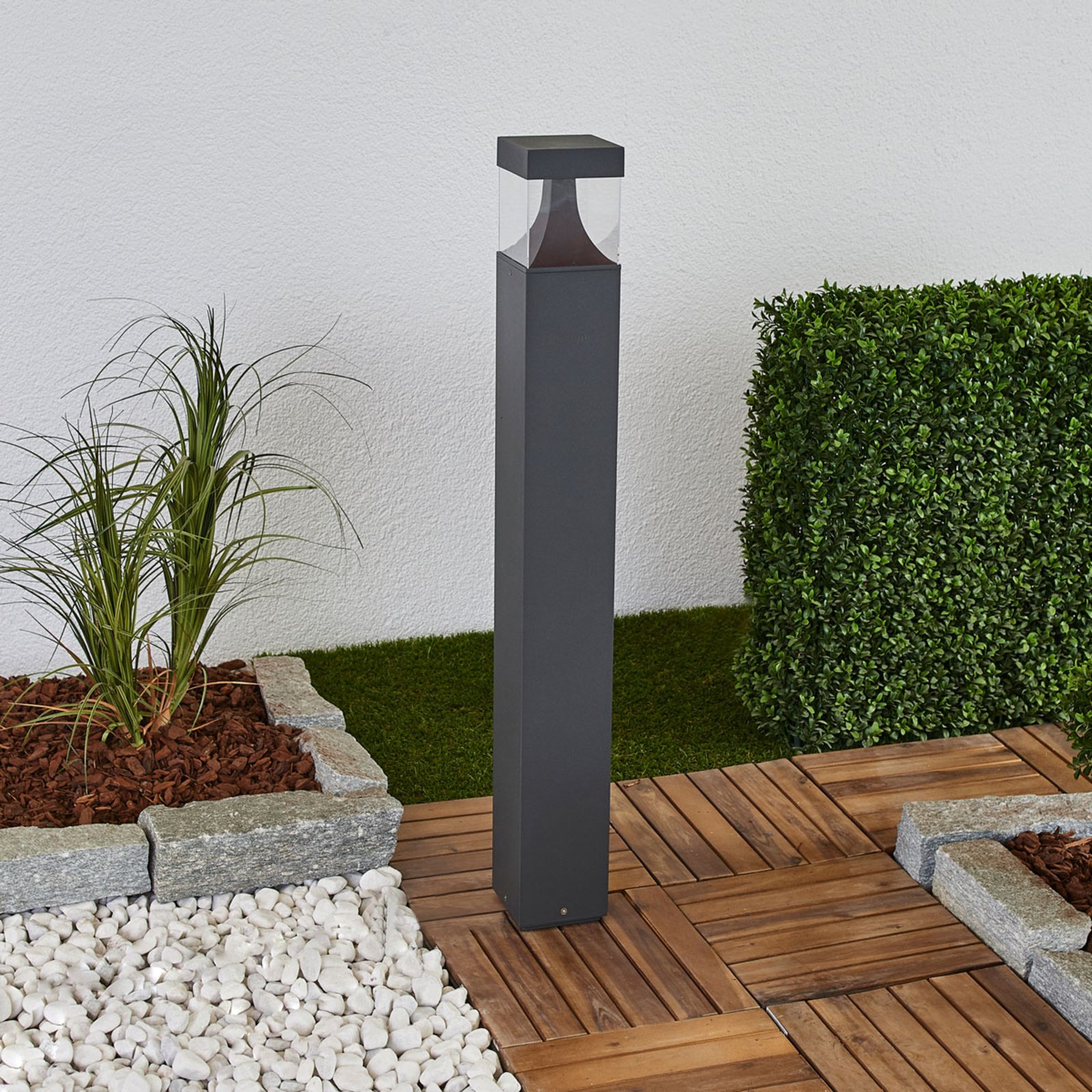 Egon LED Gartenleuchte H90 Graphite - Lucande