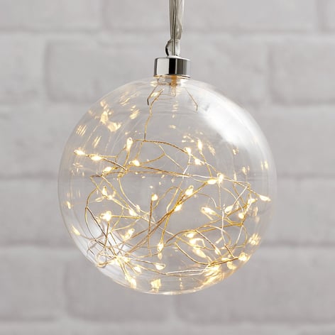 LED-Dekokugel Glow aus Glas, Ø 15 cm