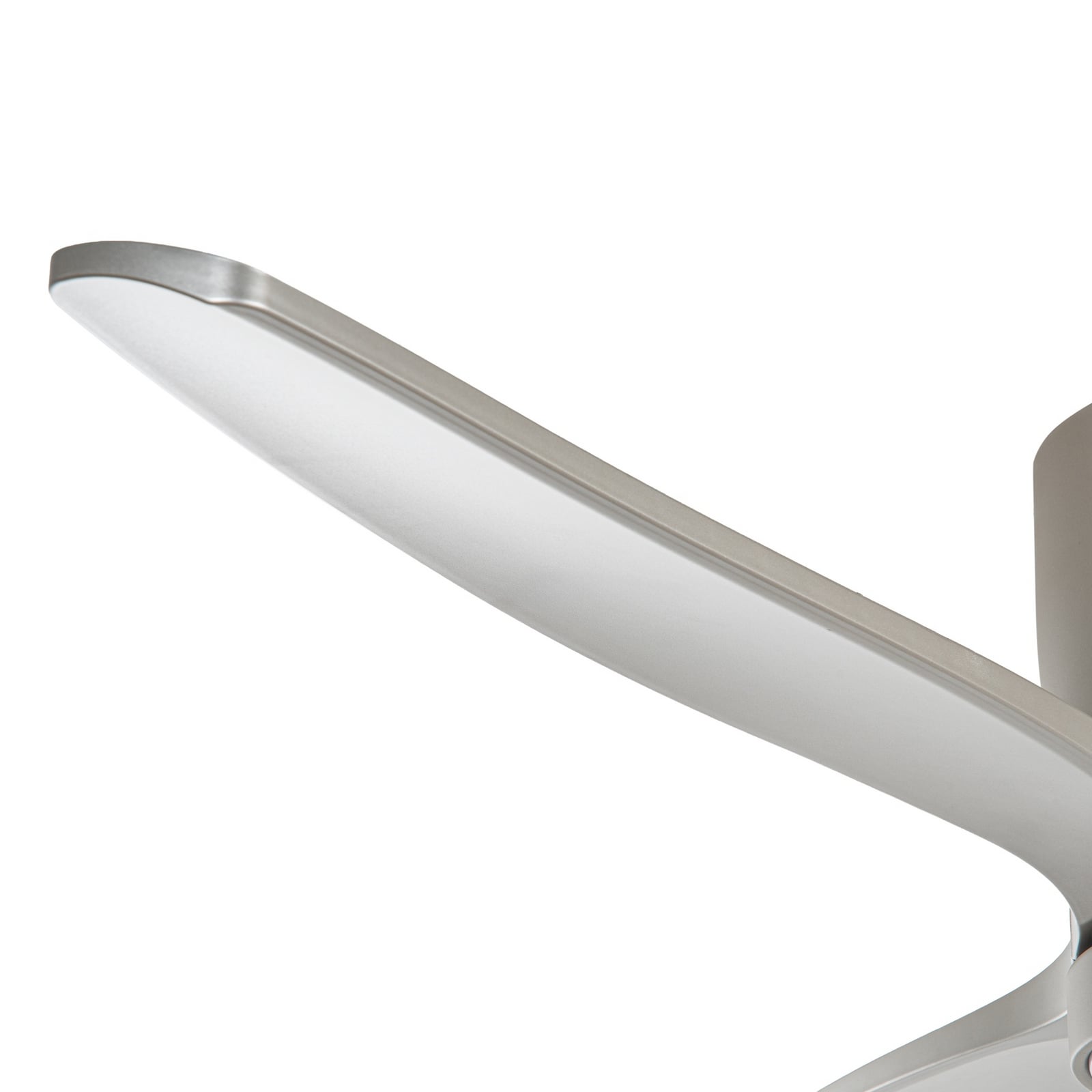 Lucande LED-Deckenventilator Sorin, aluminium, CCT, IP44