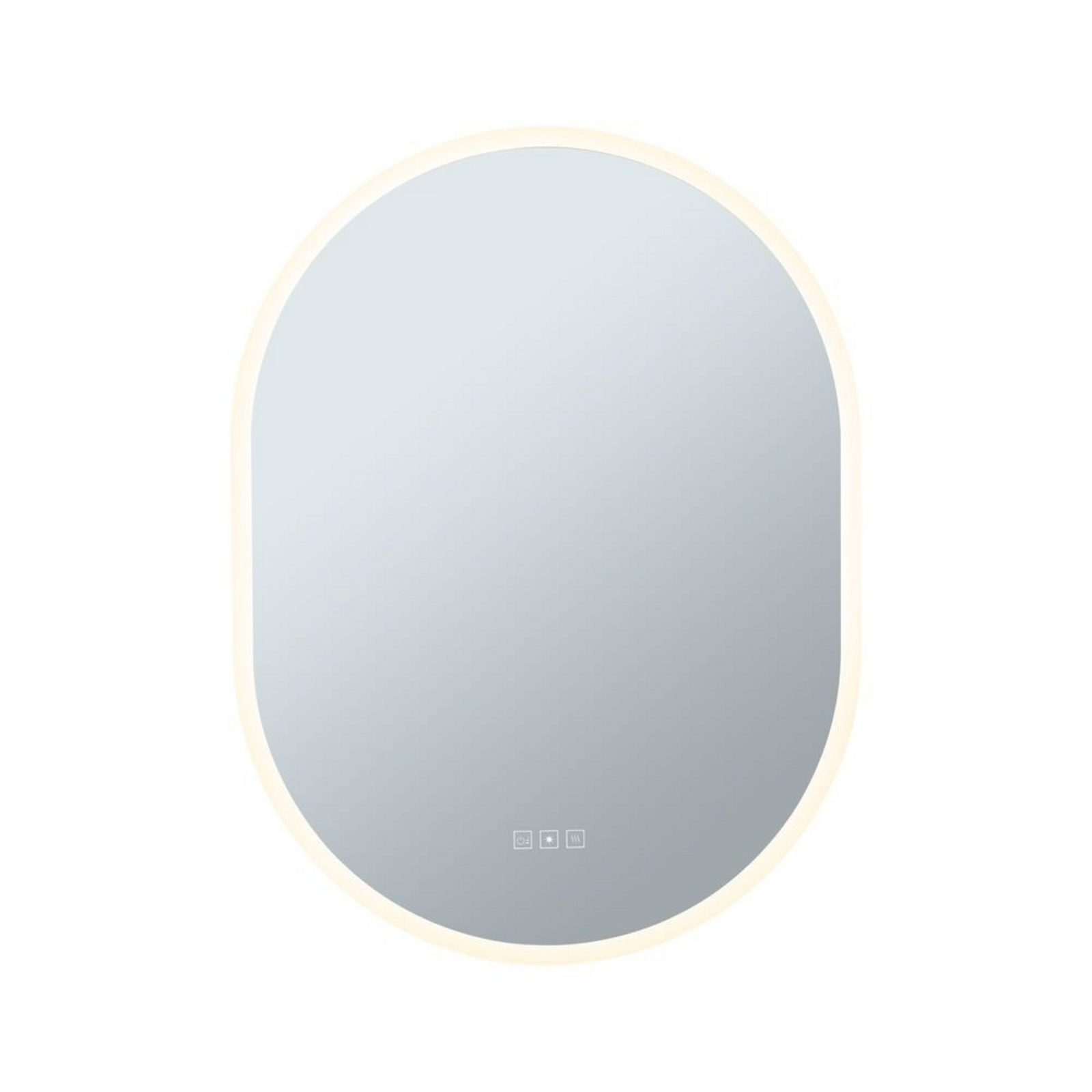 Mirra LED Illuminated Mirror IP44 Dim. Oval Mirror/Alb - Paulmann