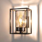 Outdoor wall light Cubic³ 3363 nickel antique/clear