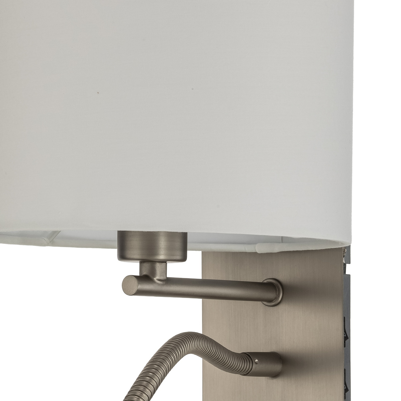 Florens Vegglampe White/Nickel - Lindby Florens Vegglampe White/Nickel - Lindby