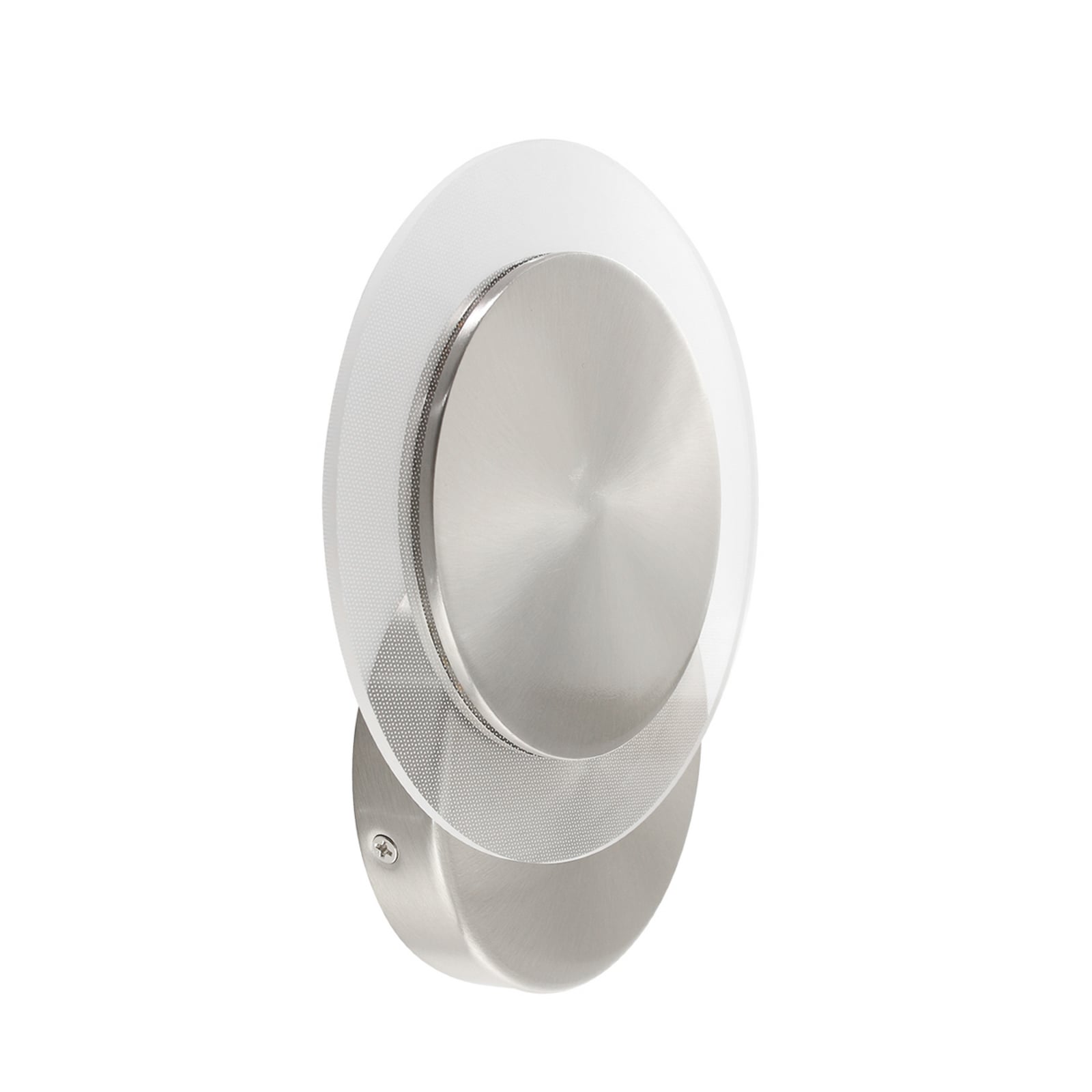 LED sienas lampa „Lido“, tērauda pelēka, metāls, 2700 K