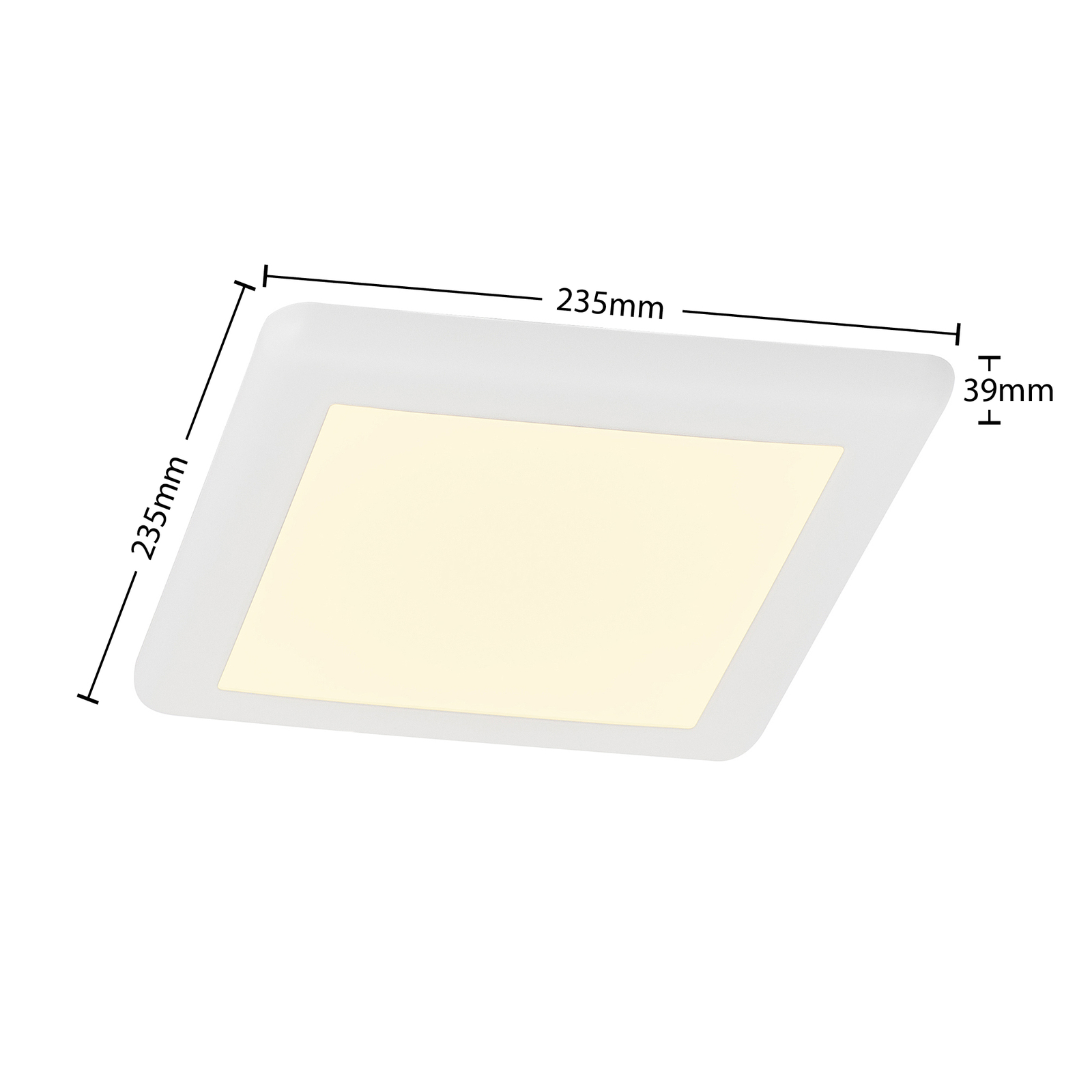 Arcchio Zuzanna LED inbouw-downlight hoekig