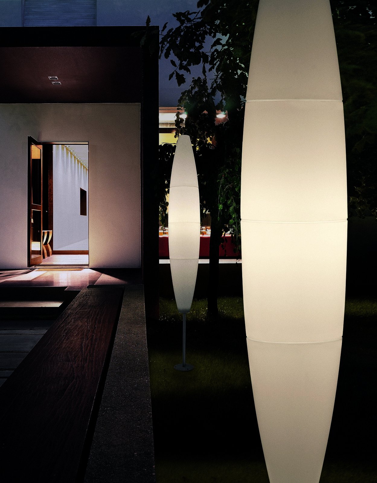 Havana Lampadare Exterior cu Standard Base White - Foscarini