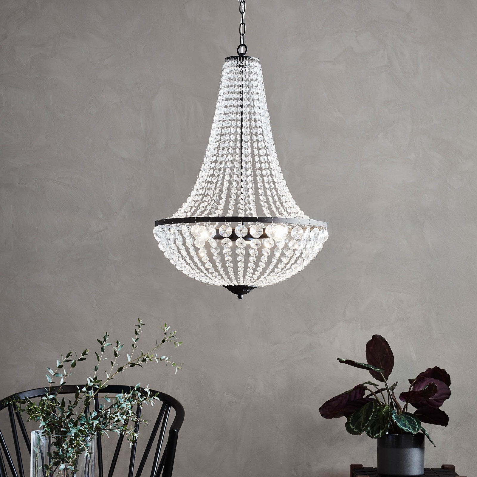GRÄNSÖ lysekrone sort 50 cm - Markslöjd