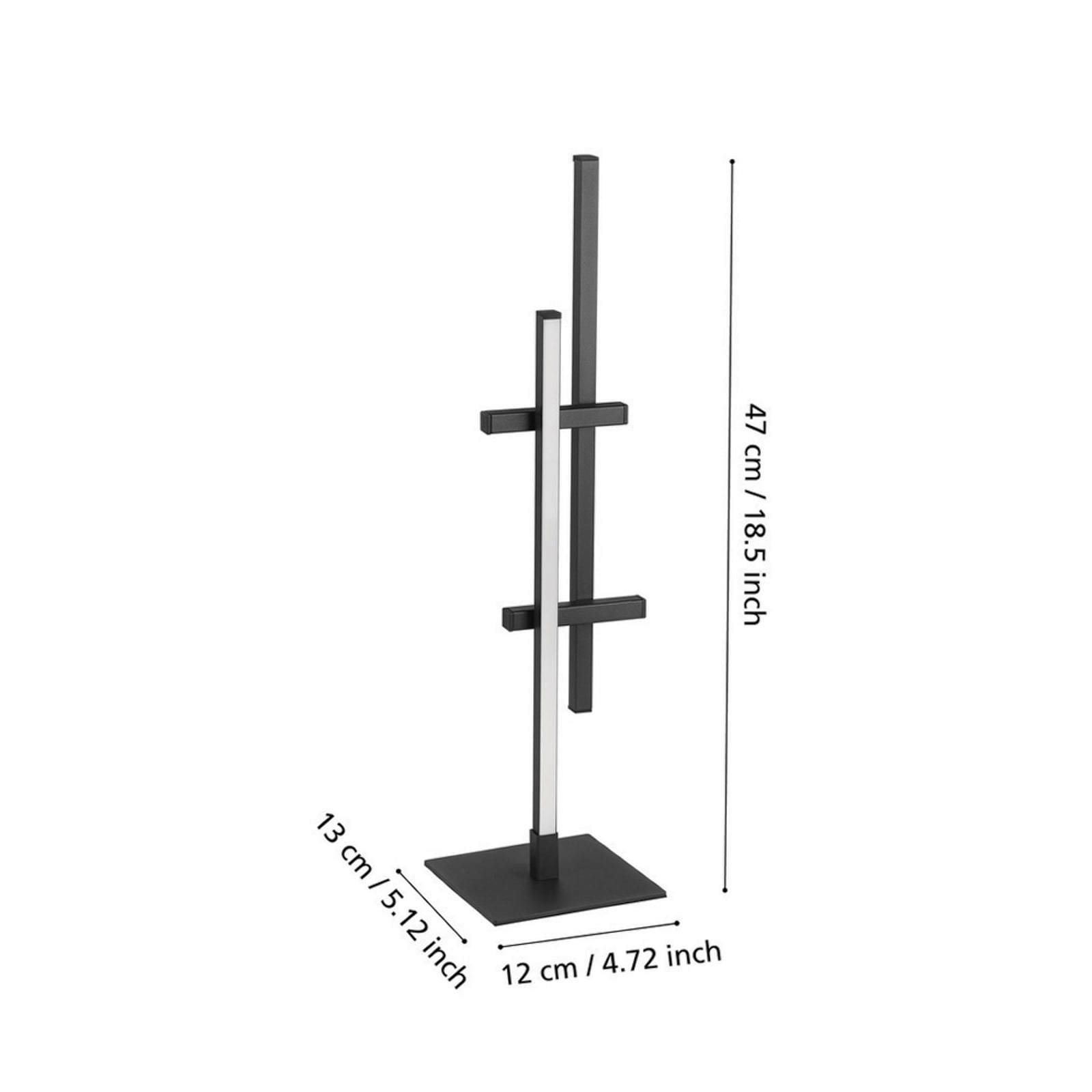 Lampe de table LED EGLO TREPILIANO, noire, hauteur 47 cm, métal Lampe de table LED EGLO TREPILIANO, noire, hauteur 47 cm, métal