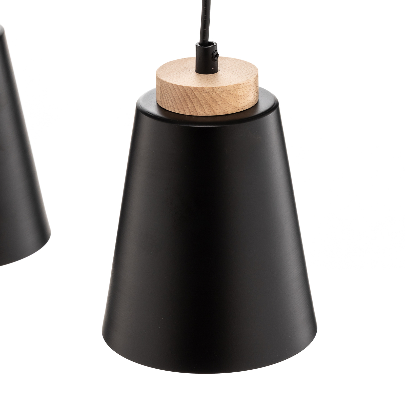 Hanglamp Bolero 3, 3-lamps, zwart