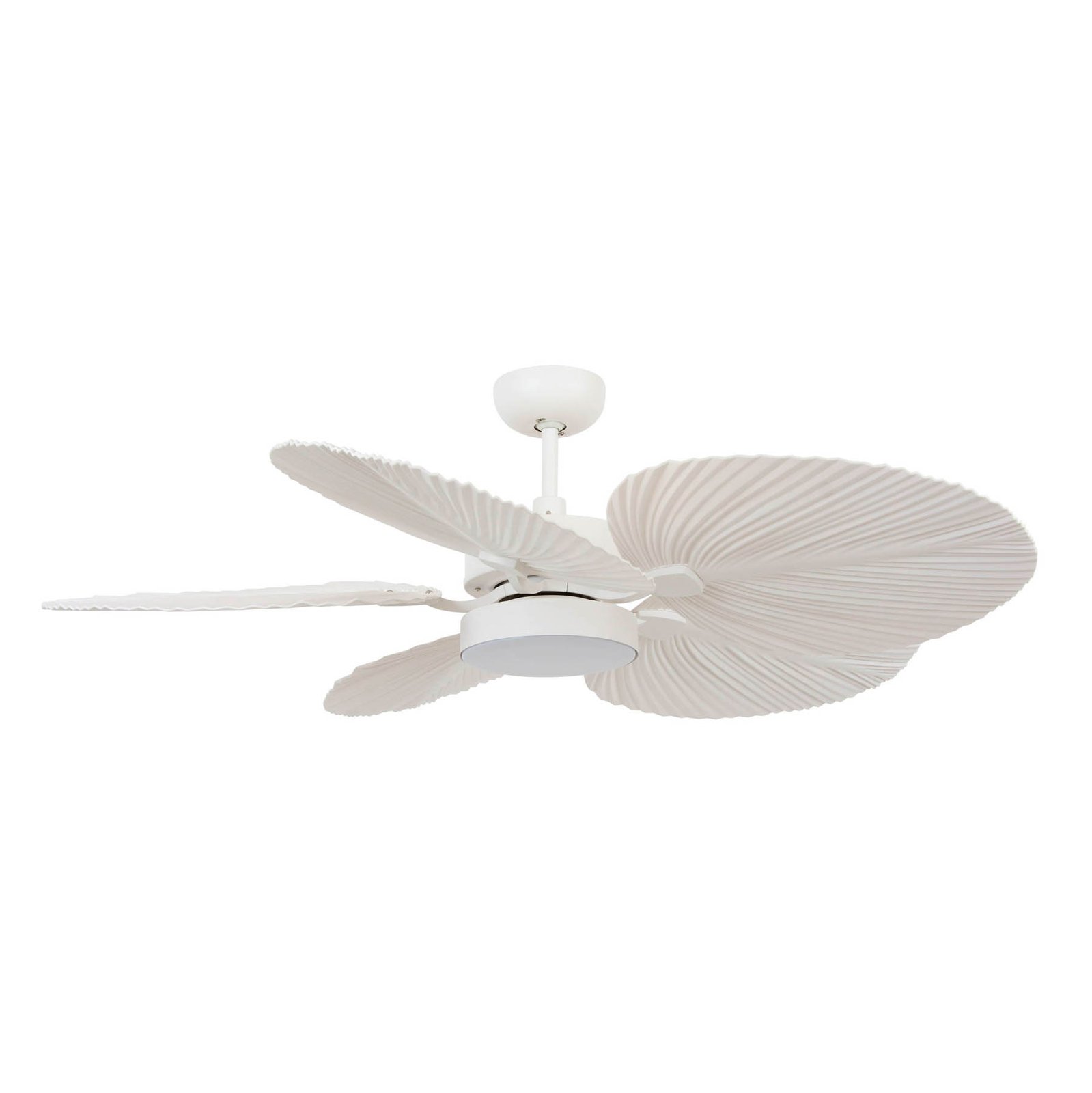 Bali ceiling fan with LED light, white