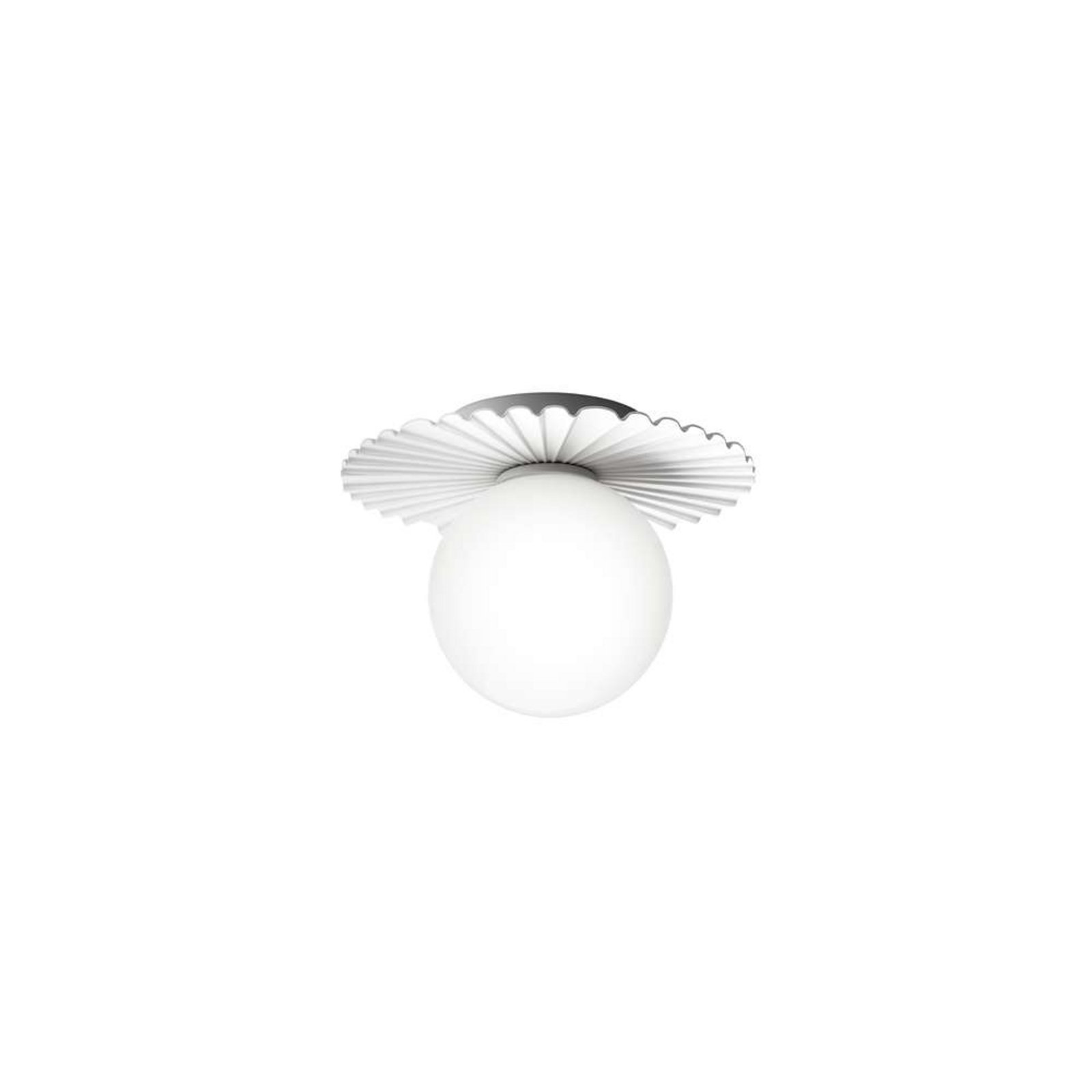 Applique murale Nuura Liila Muuse, Ø 20 cm IP44, blanc/opale