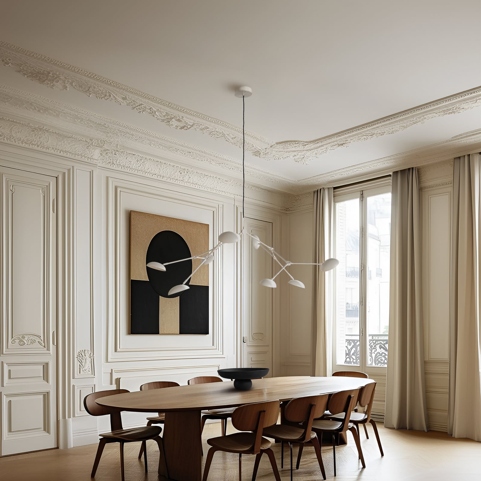 Drop ljuskrona, vit, 85 cm, 8 lampor - 101 Copenhagen