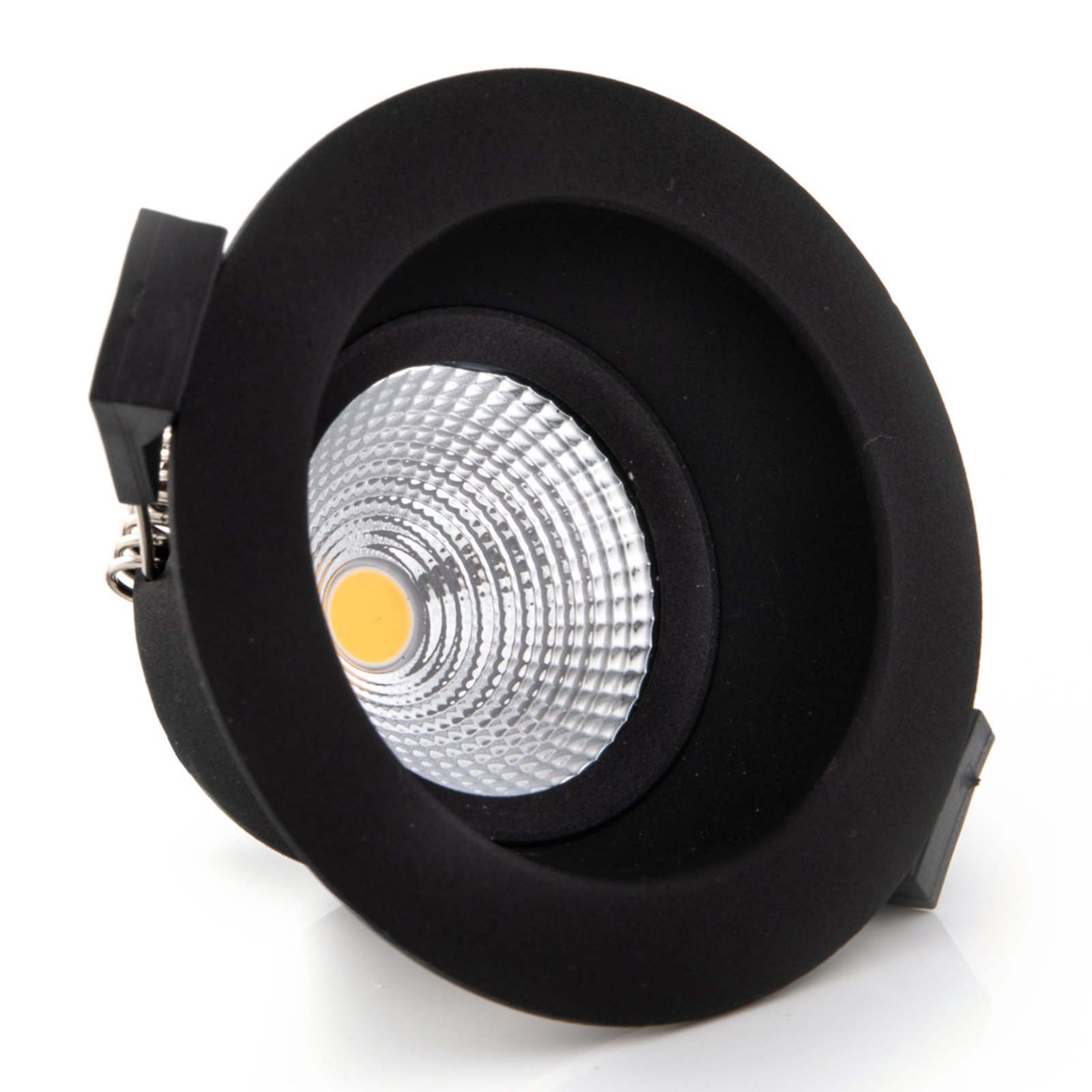 SLC One Soft LED innfelt spotlight svart 2 700 K