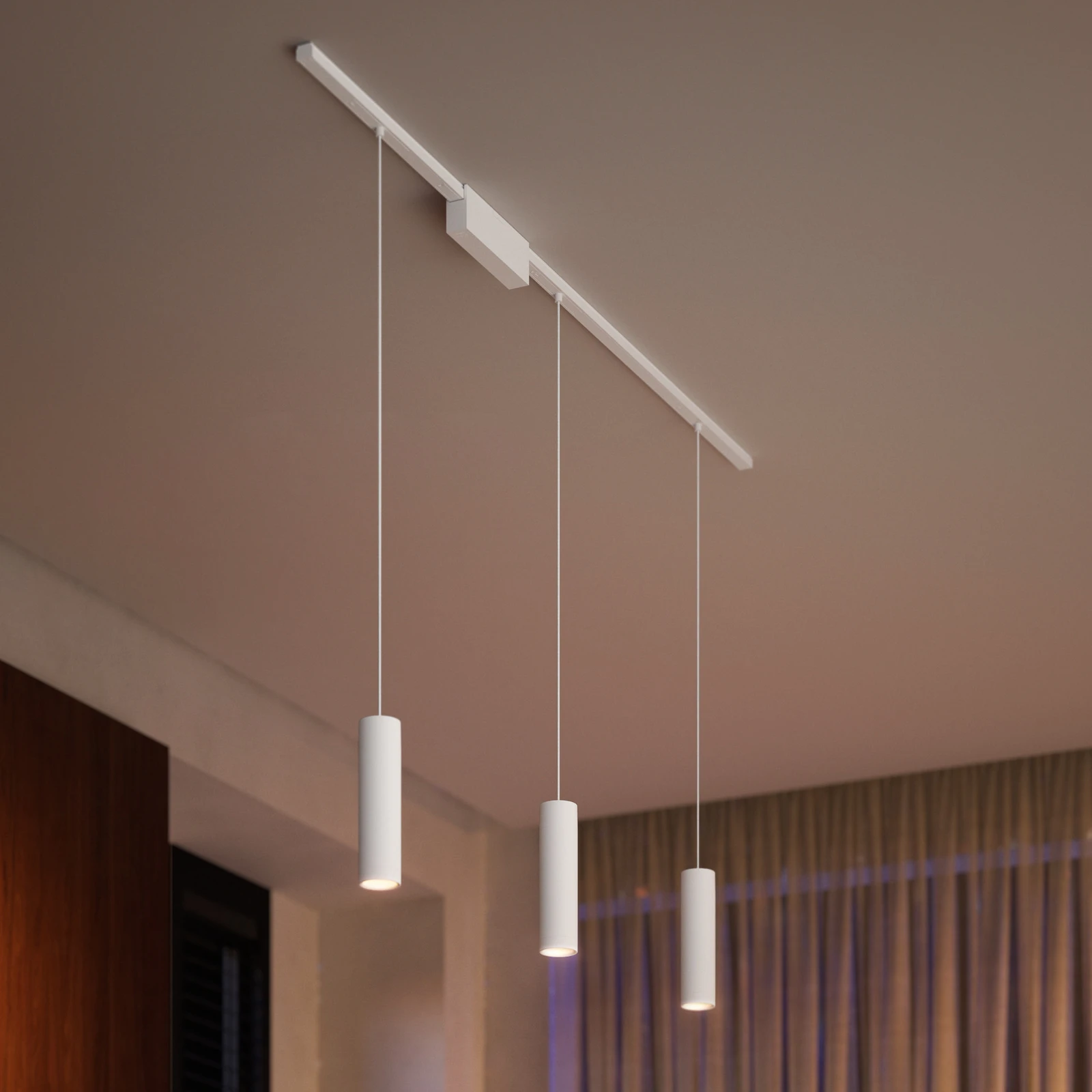 Philips Hue Perifo Schiene, 3 LED-Pendel, weiß