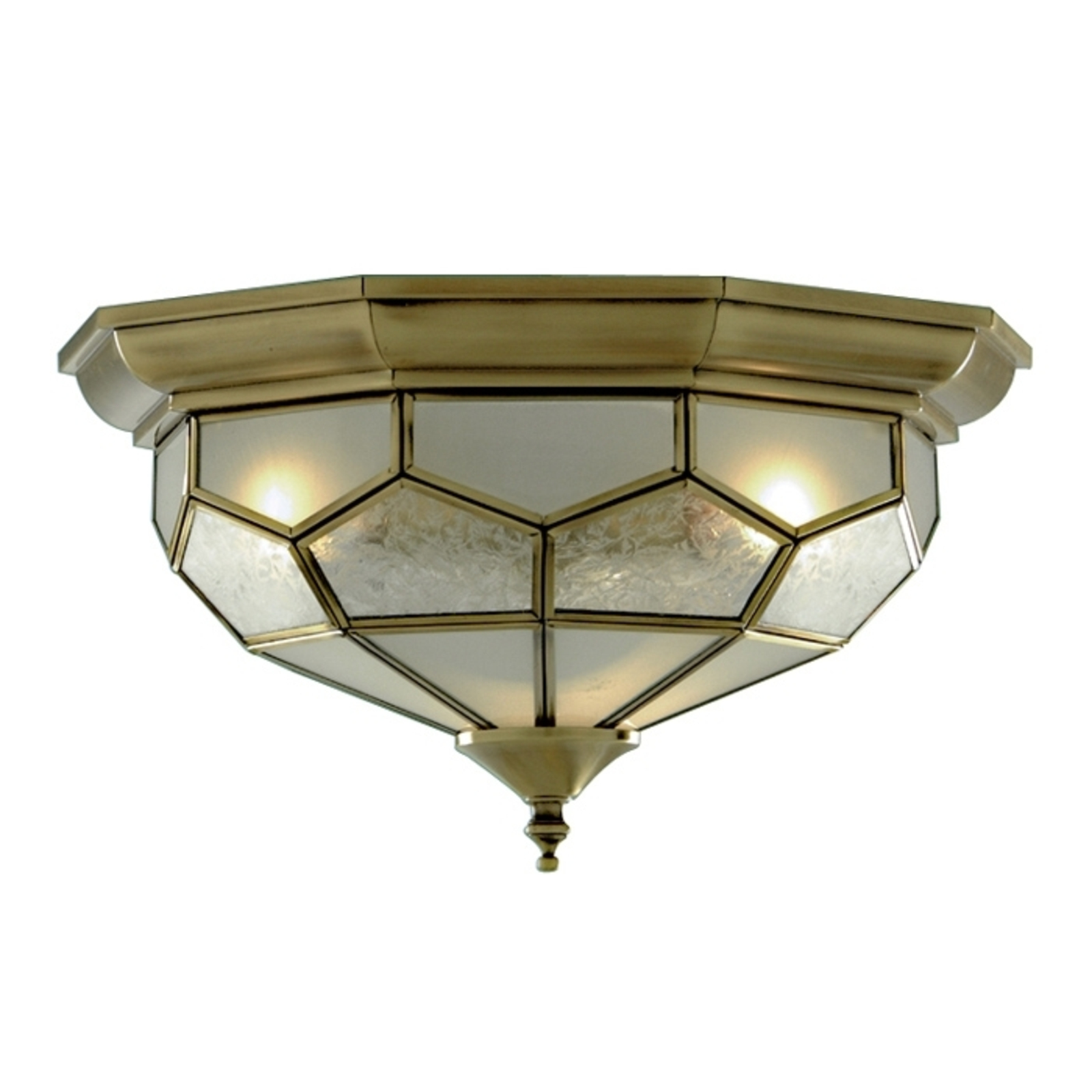 Searchlight Frida ceiling light with glass inserts, for Living / Dining Room, glass, metal, E14, 60 W, energy efficiency: A++, H: 18 cm
