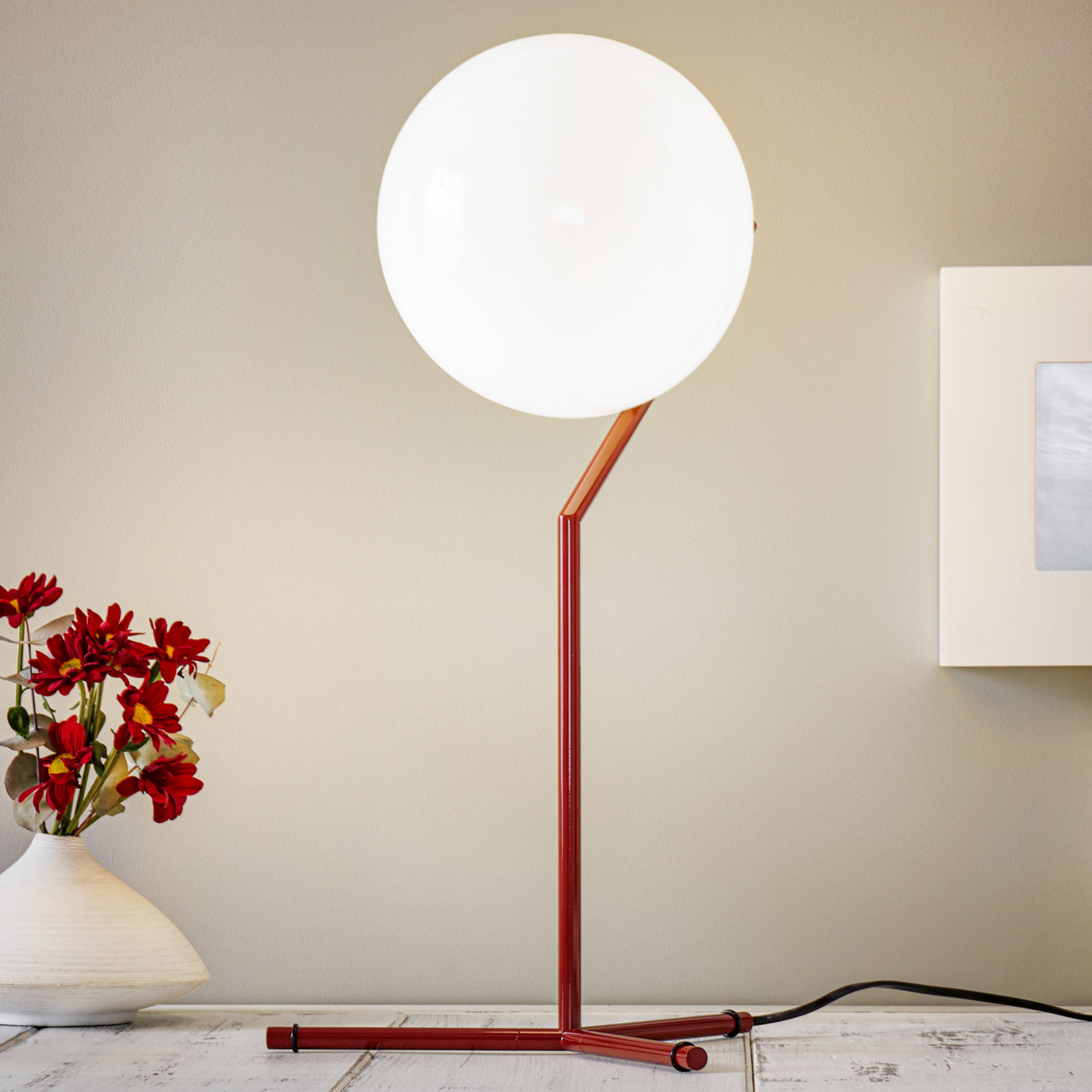 FLOS IC T1 High lámpara de mesa burdeos-rojo