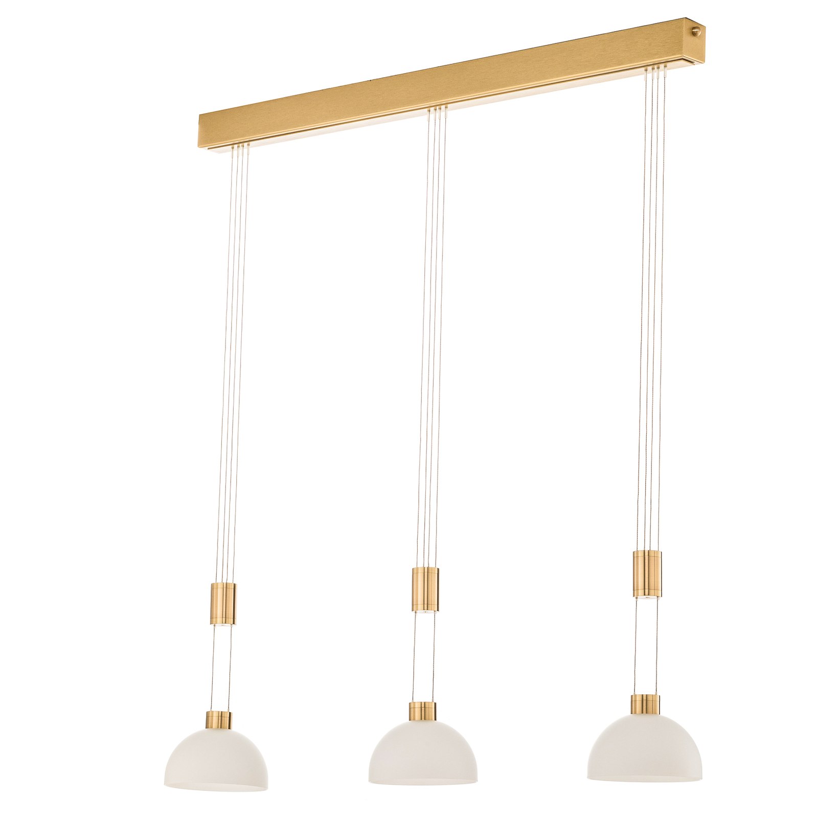 Rothfels Laurena LED a sospens 3 luci lunga ottone