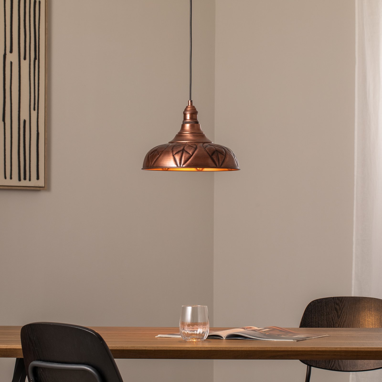 Żyrandol Saglam, miedź, metal, Ø 32 cm, E27 Żyrandol Saglam, miedź, metal, Ø 32 cm, E27