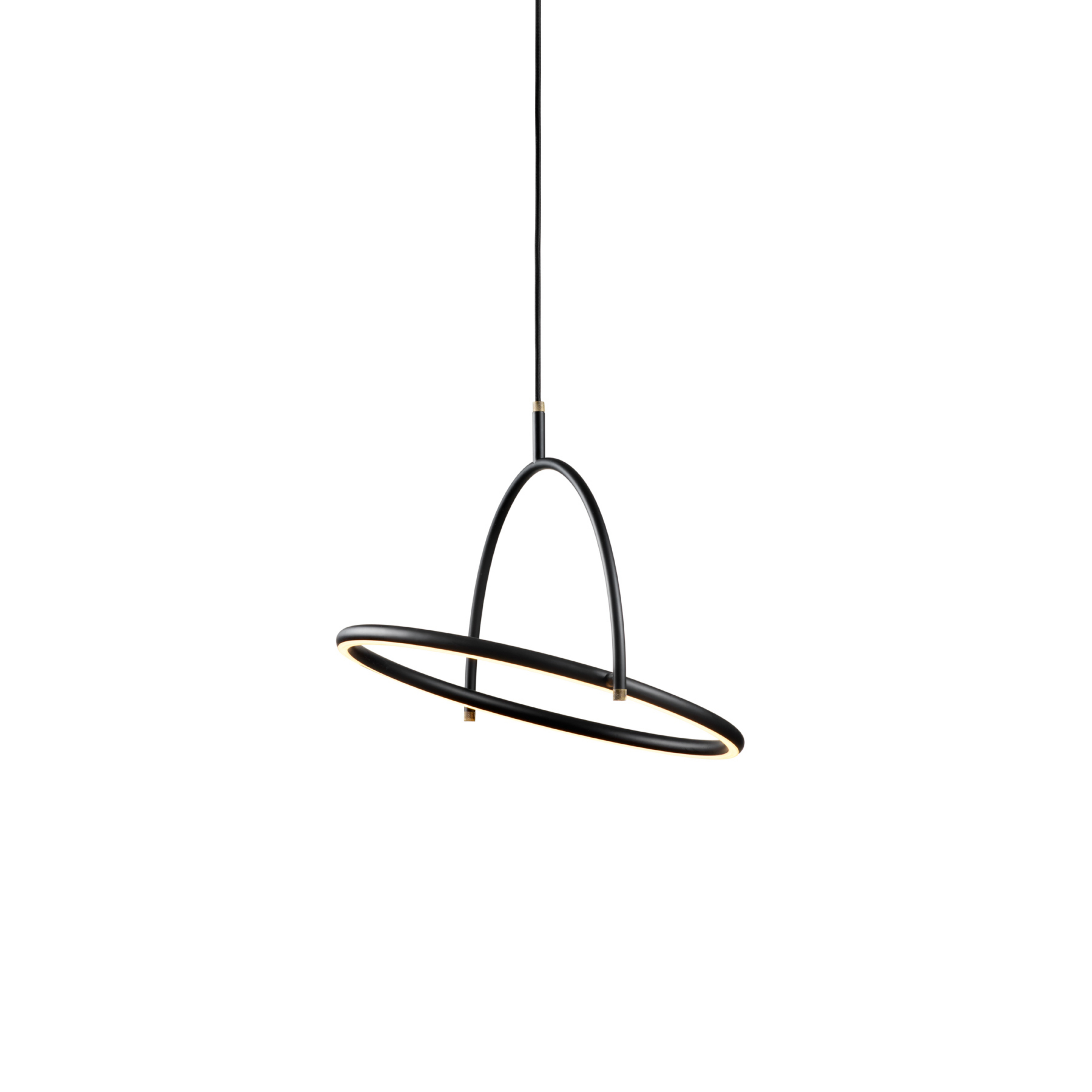 Candeeiro suspenso LED TILT, Ø 40 cm, preto, regulável - Halo Design