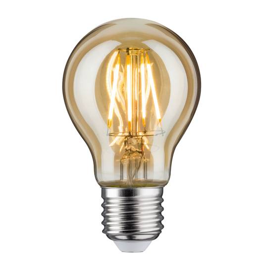 LED lamp E27 6,5W 2.500K goud