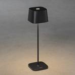 Capri LED table lamp for outdoors, black