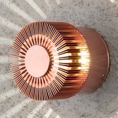 Lampada a muro da esterno a LED color rame Monza