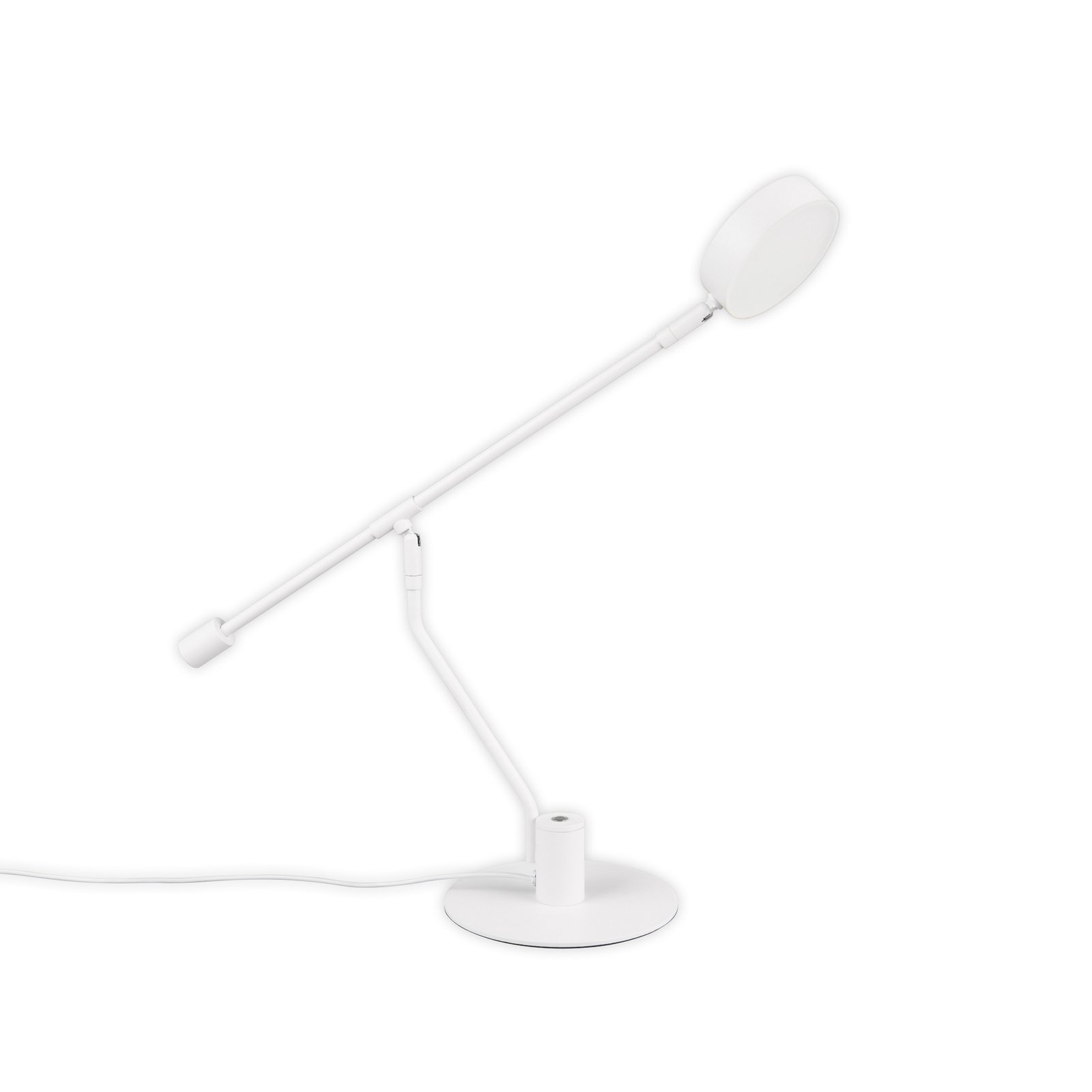 Manduro LED-skrivebordslampe, hvit, metall, CCT, dimmer