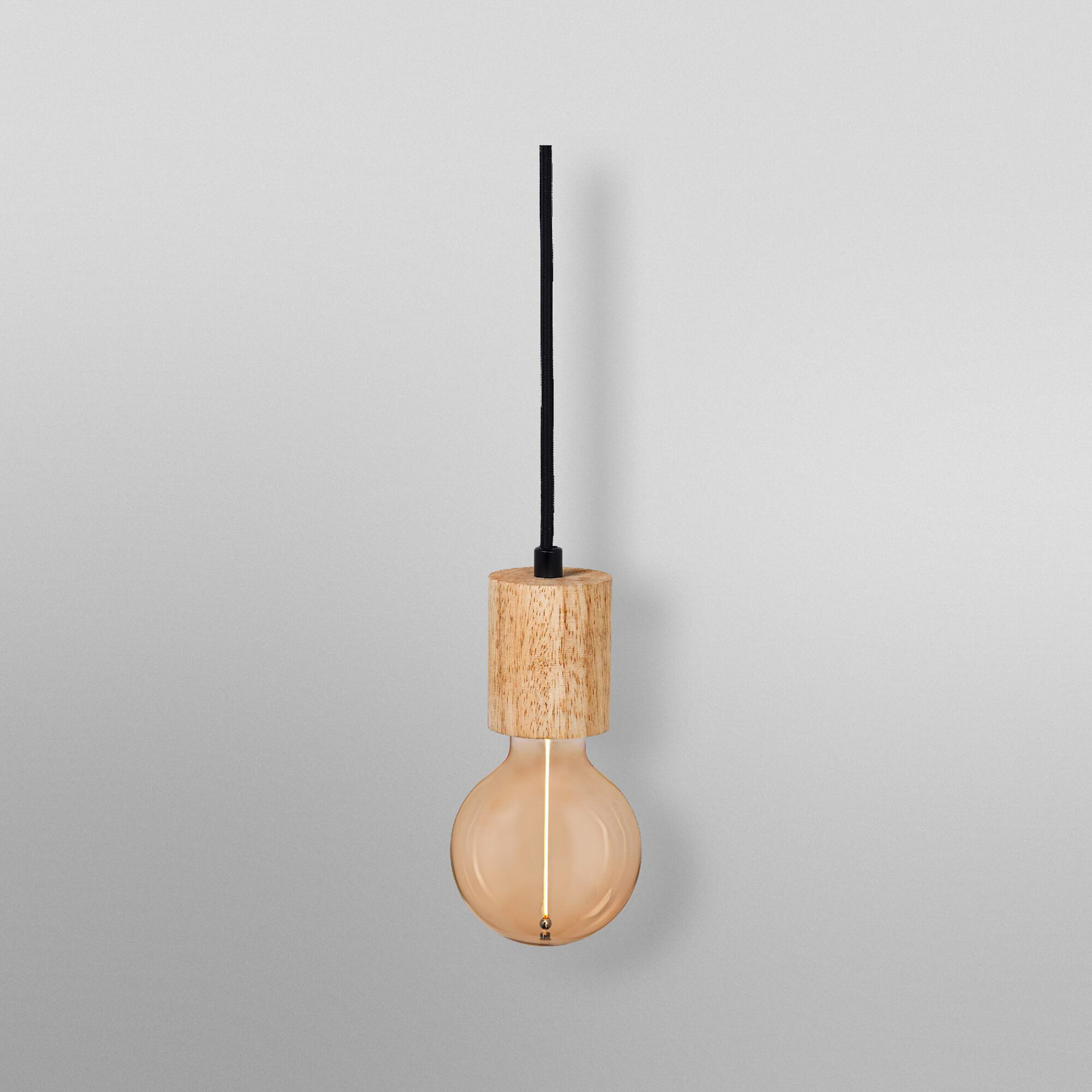 OSRAM Hängeleuchte VINTAGE 1906 CYLINDER, Holz, Ø 10 cm, E27