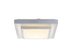 Mirco Square LED Ceiling Lamp L37,5 Alu/White - Lindby