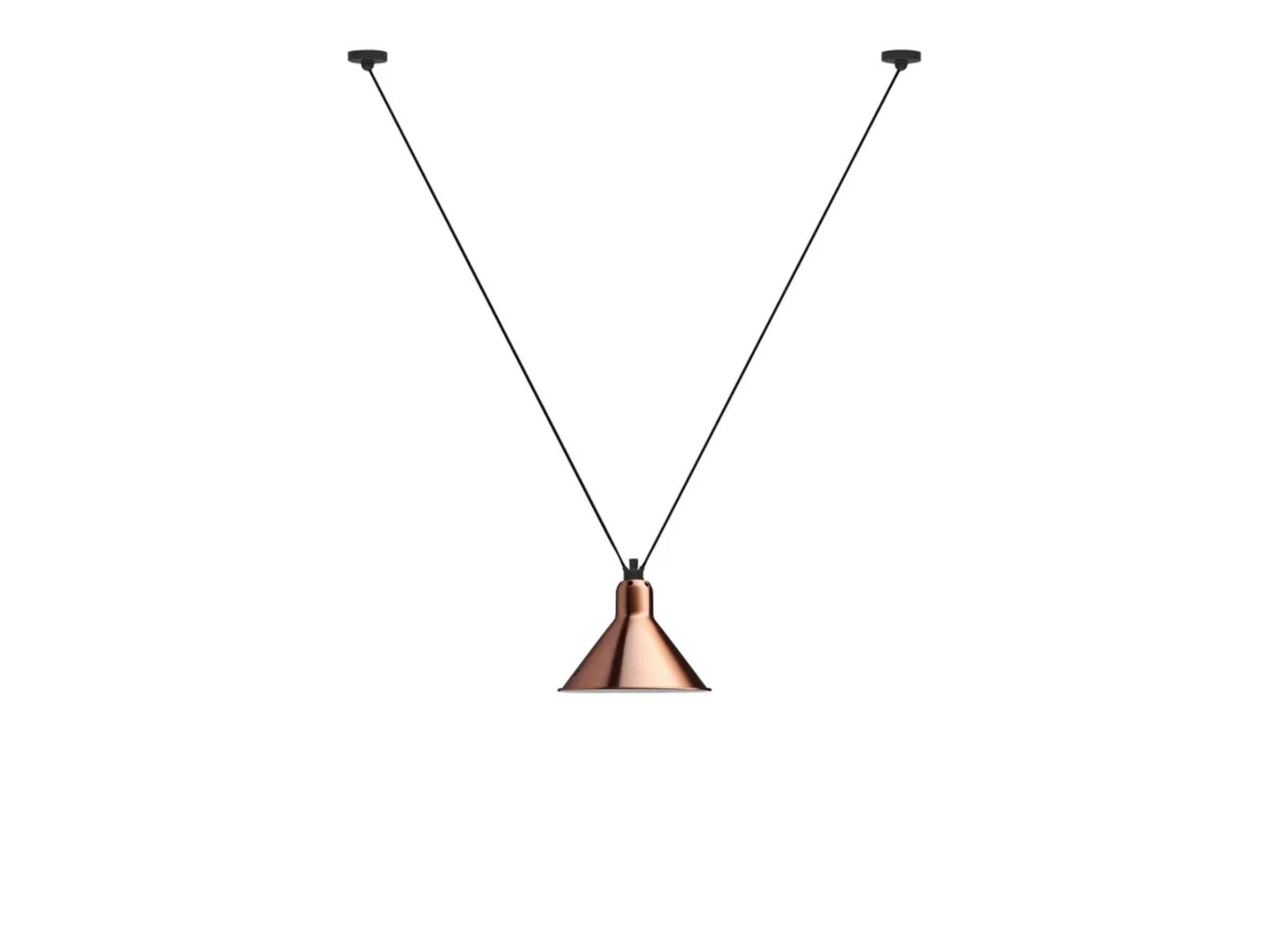 323 L Lustră Pendul Conic Copper/White - Lampe Gras