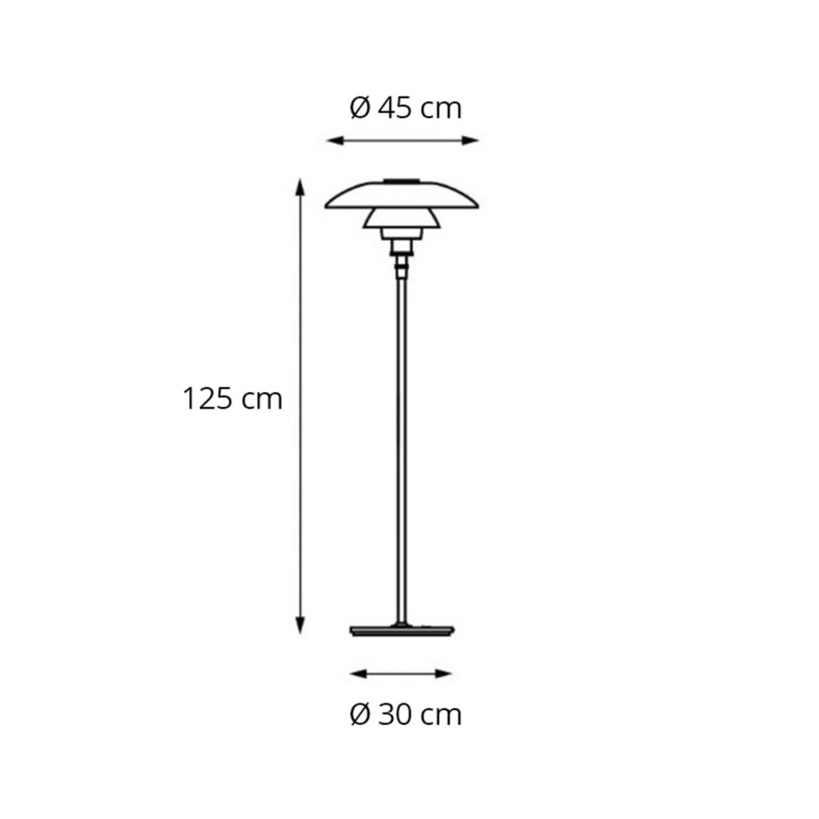 PH 4½-3½ Underskærm Opal Glass - Louis Poulsen
