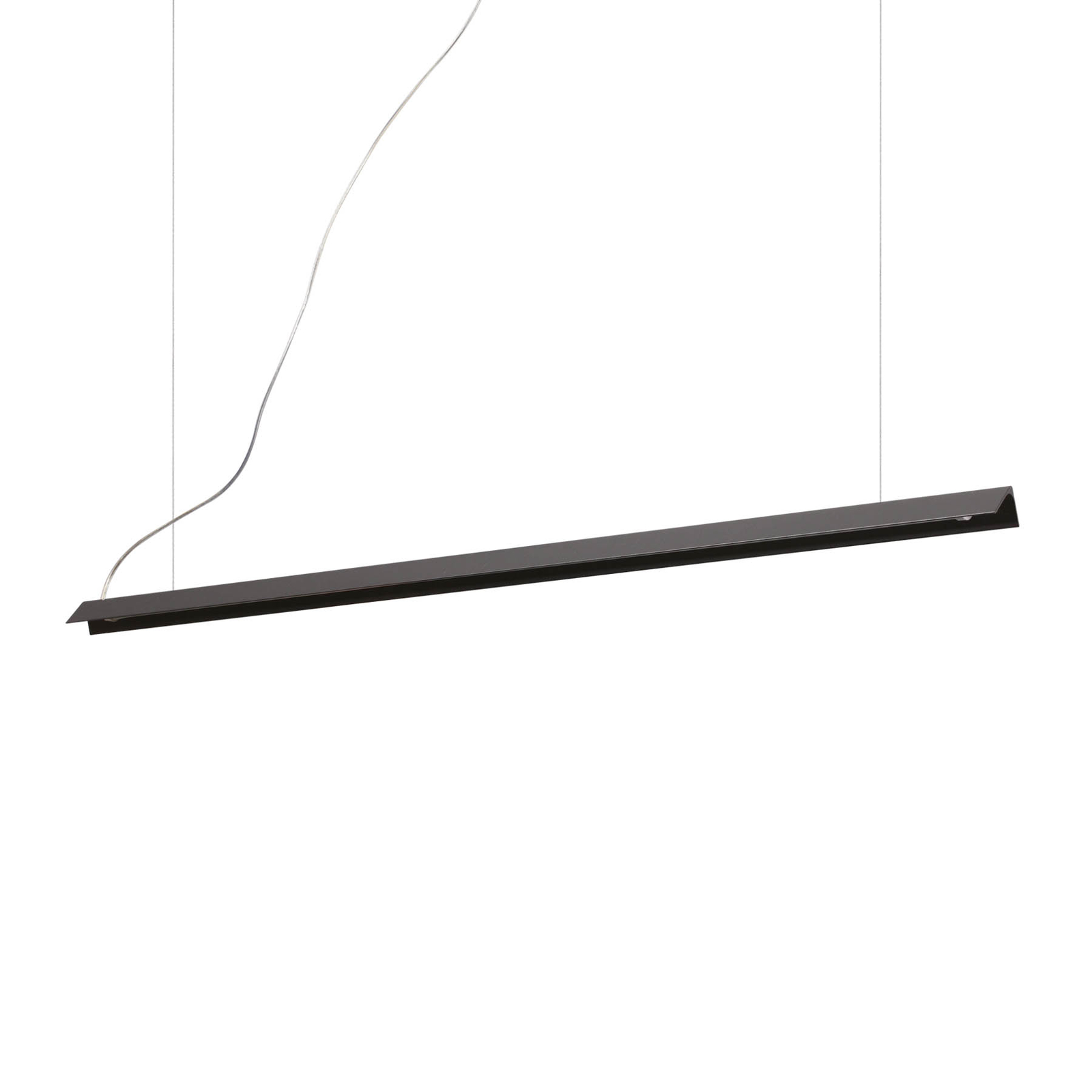 Závesné svietidlo Ideal Lux LED V-Line, čierne